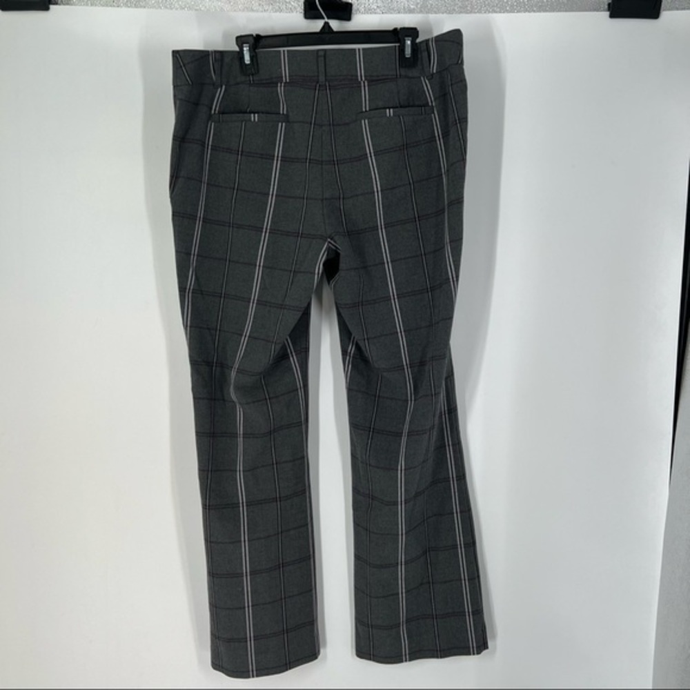 LOFT Black and Gray Plaid Pants - Picture 4 of 5